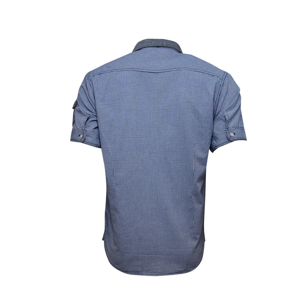 Raging Rooster Men's Shirt SAI85 Blue/White