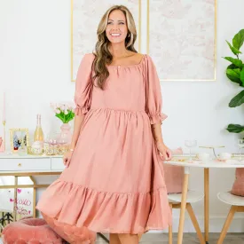 Redeeming Quality Dress, Pink
