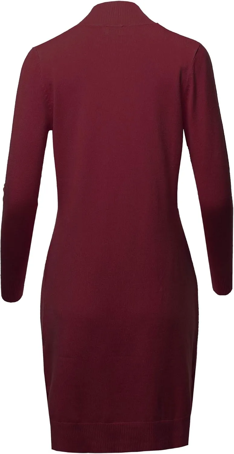 STARJJ Womens Soft Stetchy Knit Longline Open Front Sweater Cardigan with Pockets (S-3X)