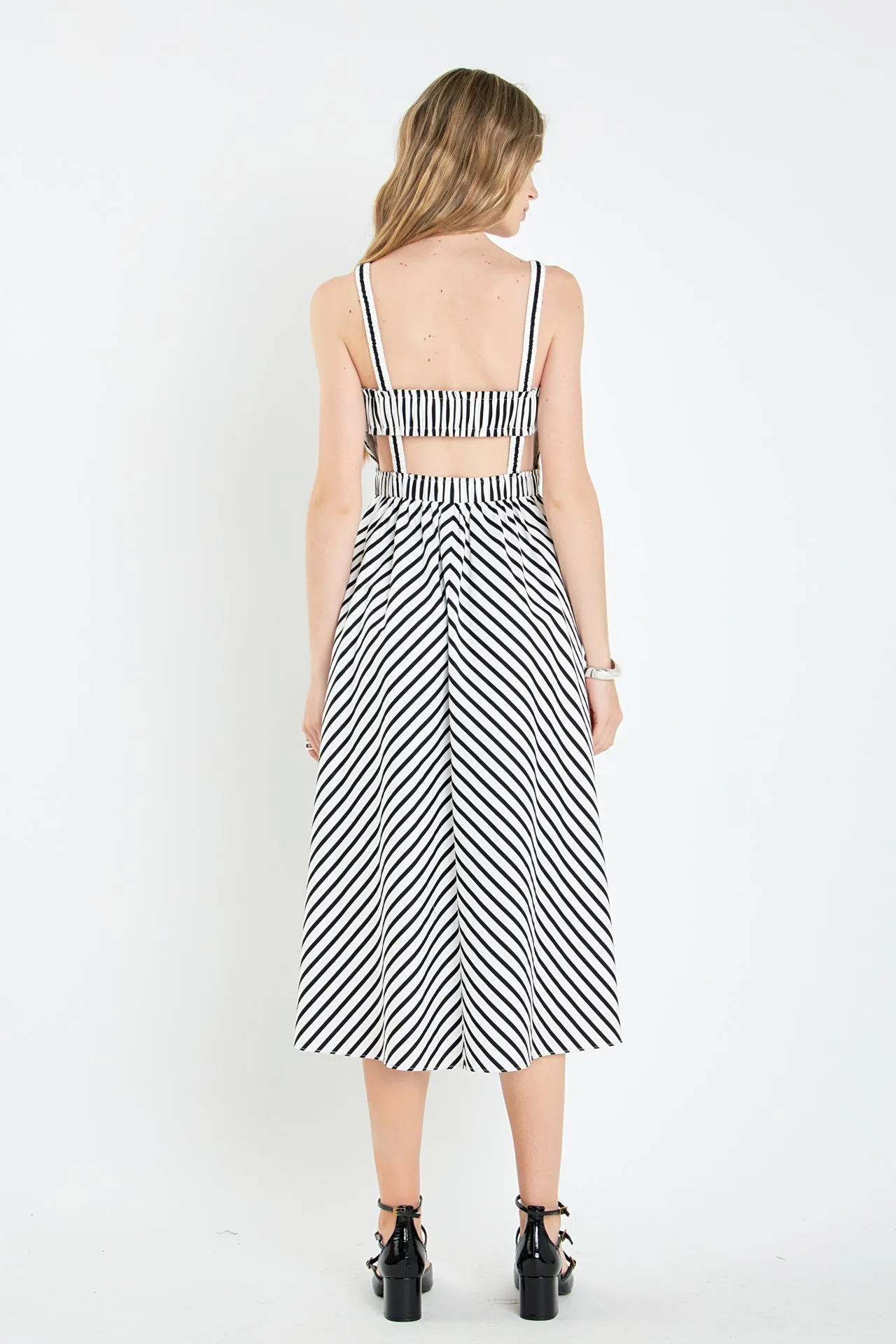 Striped Smocked Dress