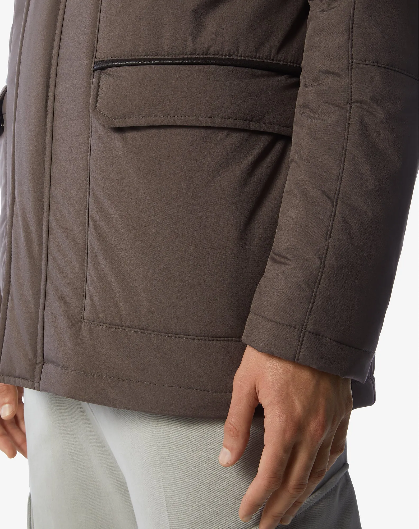 Technical Fabric Trench Coat