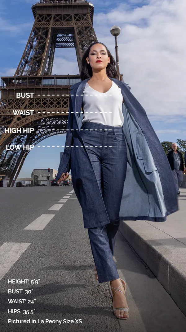 The Alexandra Denim Trench