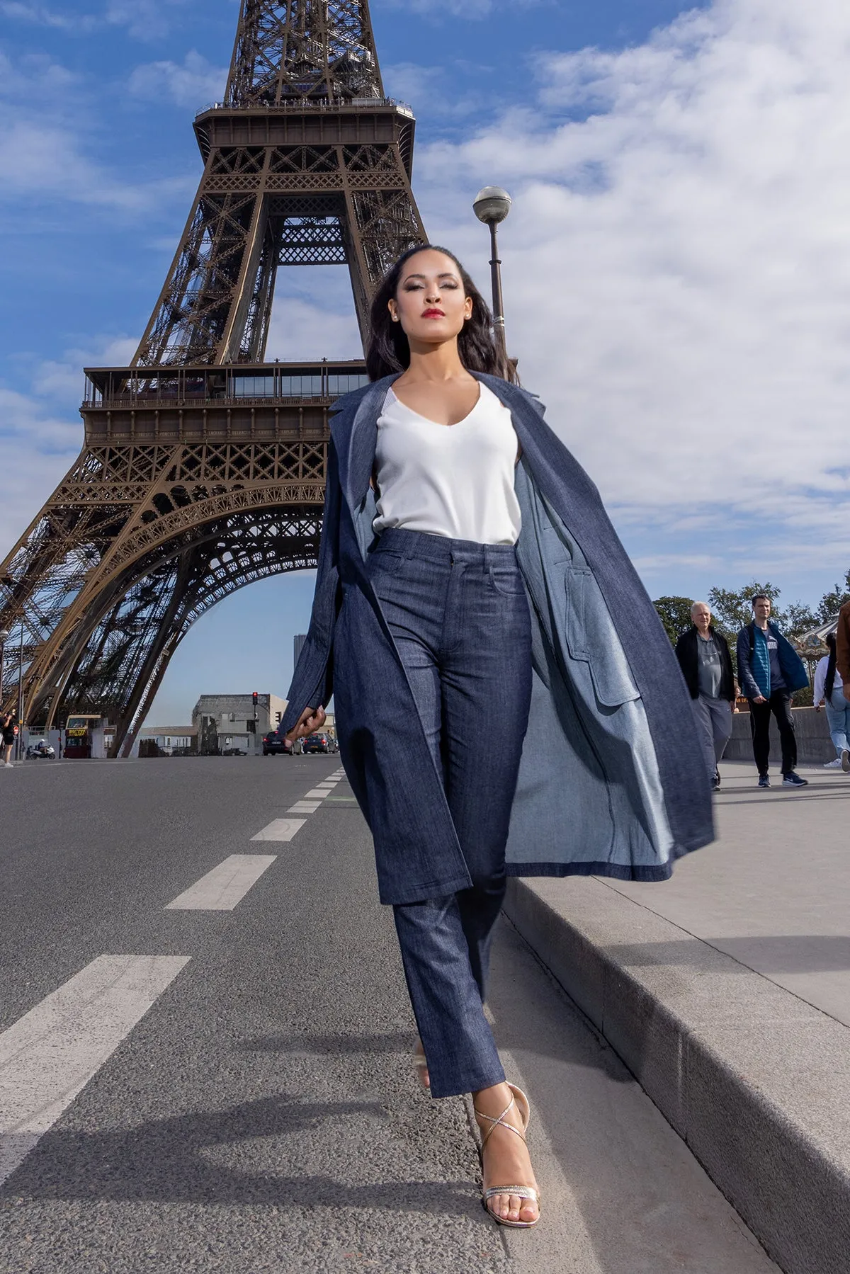 The Alexandra Denim Trench