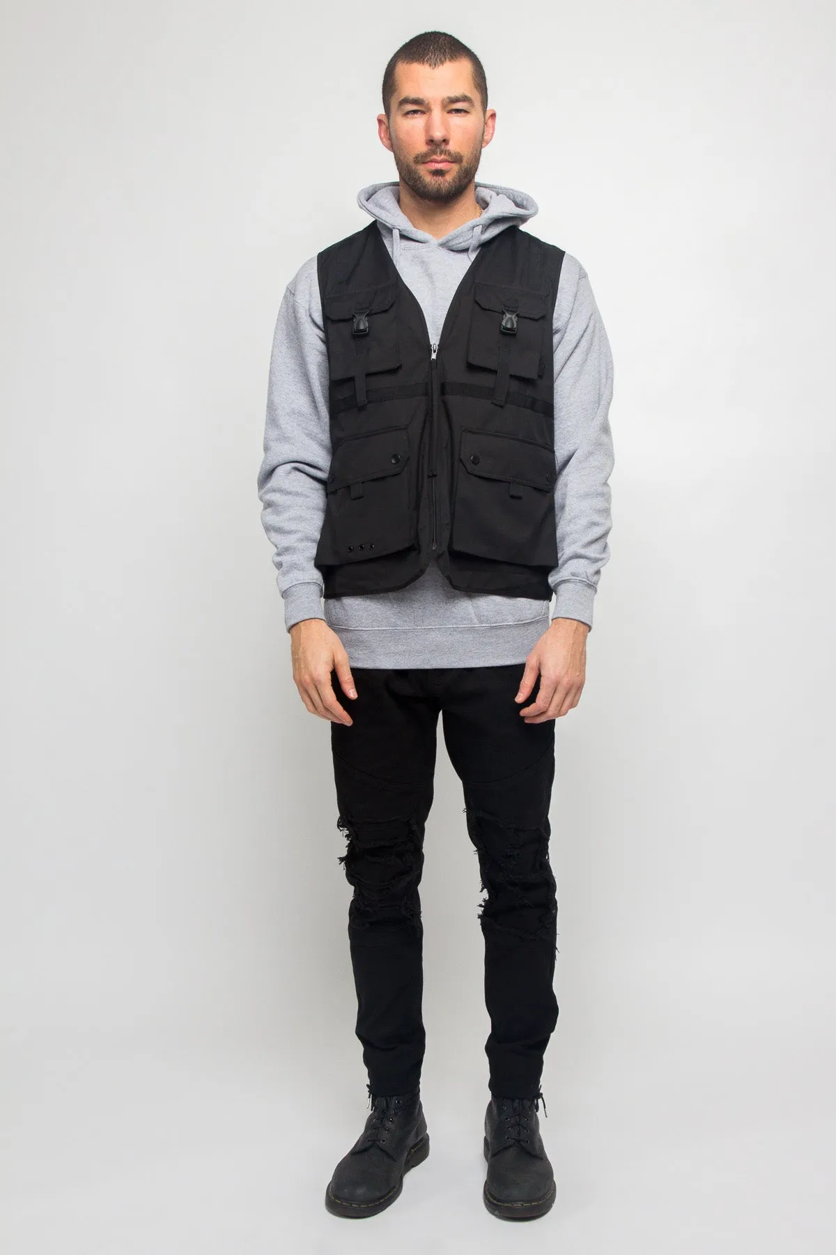 Utility Buckled Pocket Vest