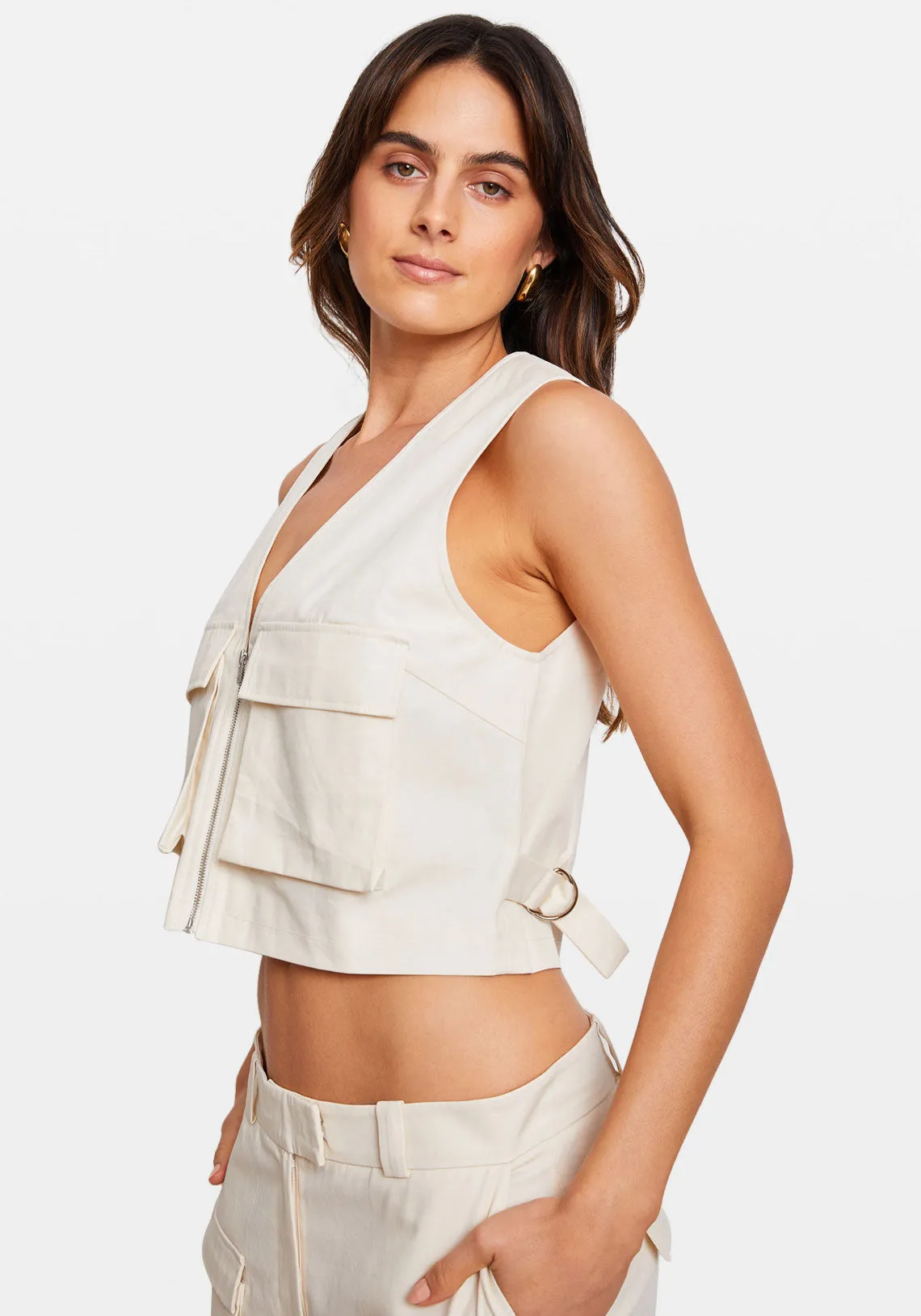 UTILITY VEST IVORY