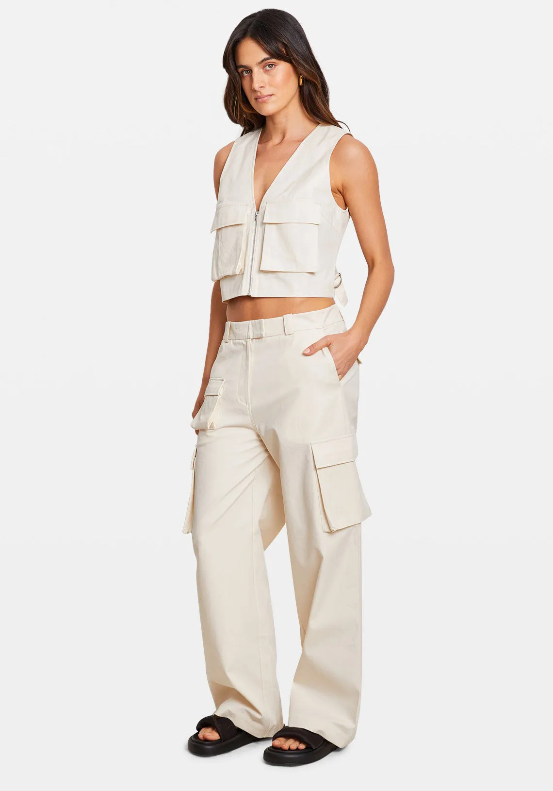 UTILITY VEST IVORY