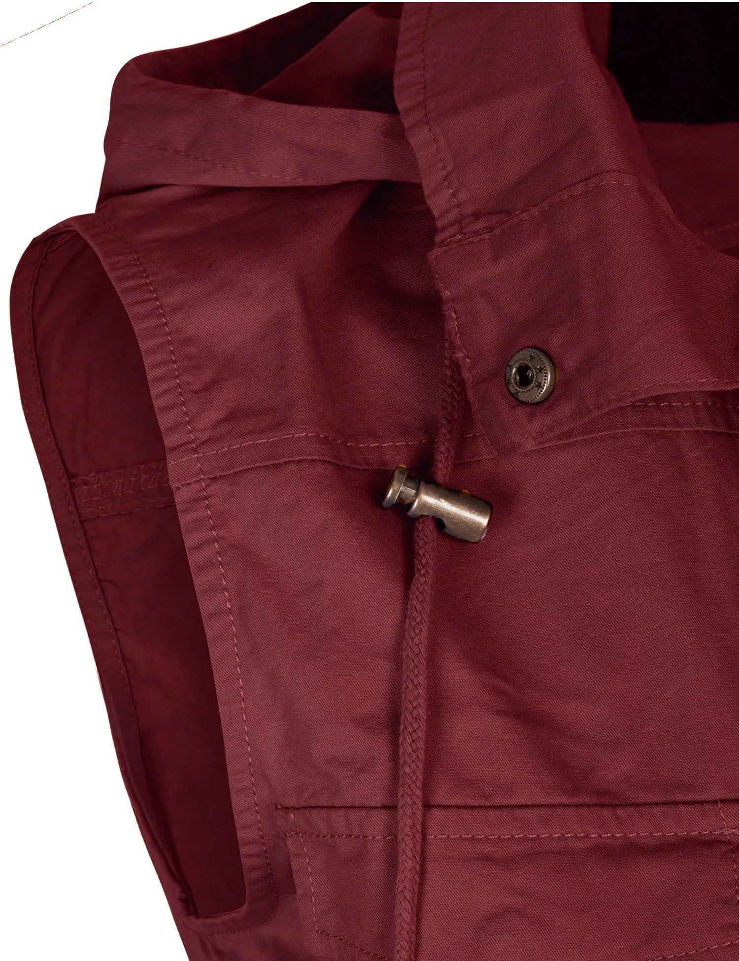 Womens Military Anorak Safari Utility Vest with Hood