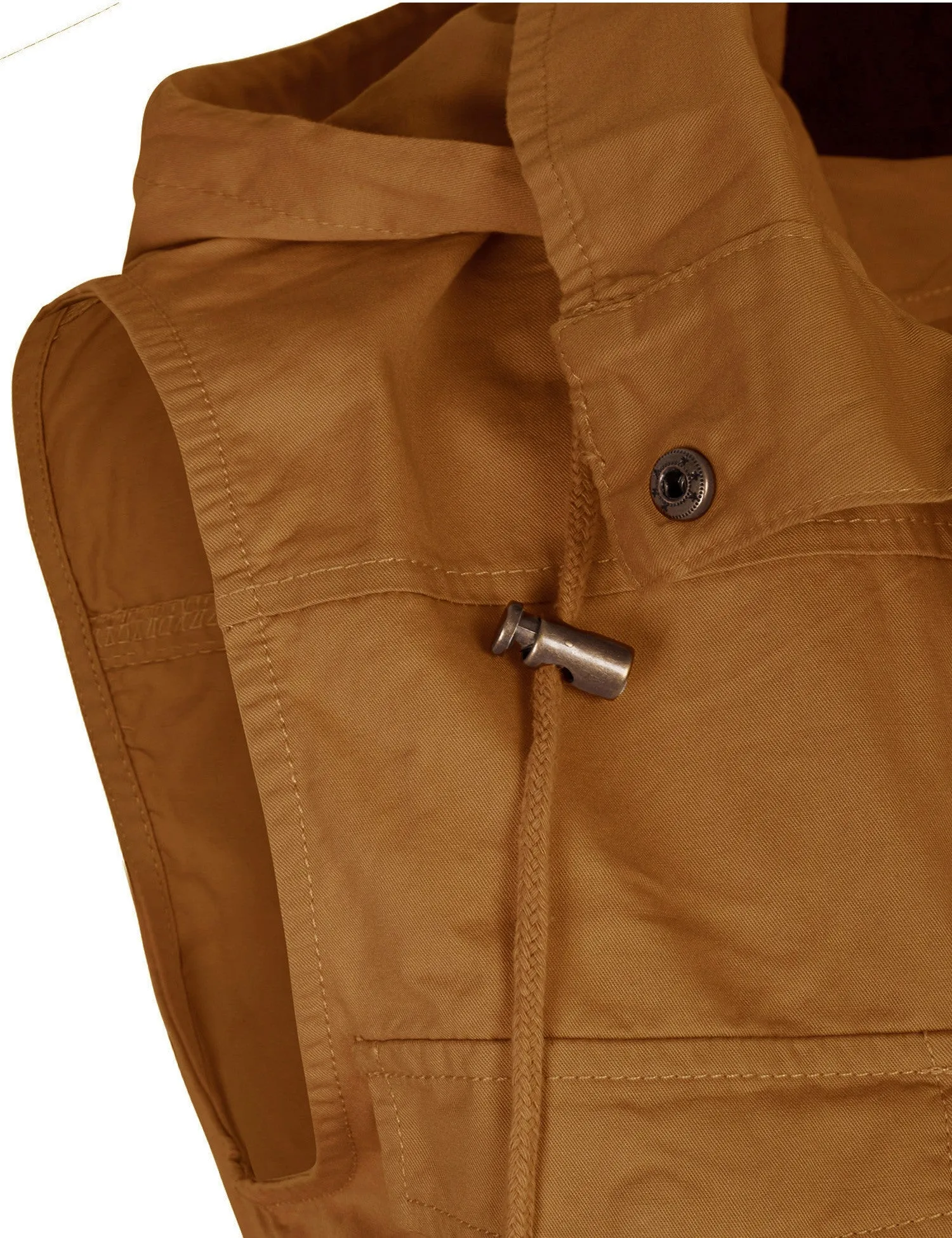 Womens Military Anorak Safari Utility Vest with Hood